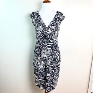 Moulinette Soeurs Capped Sleeve Print Dress